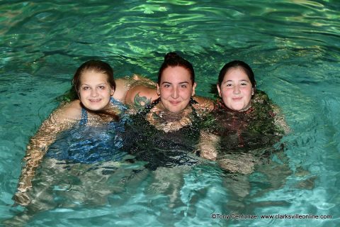 More than 150 swimmers took part in Clarksville Parks and Recreation fourth annual Haunted Swim Saturday evening.