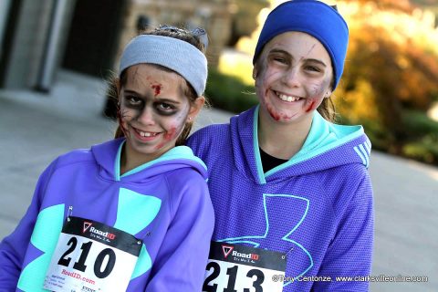 Clarksville Zombie Hunters hosts its annual Zombie Chase Race at Liberty Park.