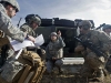 U.S. Air Force Col. Leslie Maher, Joint Task Force-Port Opening commander during the WAREX mobility exercise, assumes control of the airfield from the U.S. Army's 101st Airborne Division with the assistance of Maj. Ryan Schenk, 621st Mobility Support Operations Squadron air mobility liaison officer assigned to the 101st Abn. Div. at Fort Campbell, Ky., at Joint Base McGuire-Dix-Lakehurst, N.J., March 13, 2017. (U.S. Air Force Tech. Sgt. Gustavo Gonzalez)