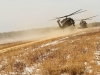 Two U.S. Army UH-60 Black Hawks land during a mobilty exercise called WAREX at Joint Base McGuire-Dix-Lakehurst, N.J., March 13, 2017. The WAREX is conducted to validate seamless Joint Task Force-Port Opening hand-off from airfield seizure forces and support the Army ground forces exercise tasks that are also being evaluated. (U.S. Air Force Tech. Sgt. Gustavo Gonzalez)