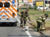 Clarksville Fire Rescue respond to accident on Fort Campbell Boulevard involving Diesel Fuel Spill