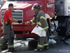 Clarksville Fire Rescue respond to accident on Fort Campbell Boulevard involving Diesel Fuel Spill