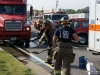 Clarksville Fire Rescue respond to accident on Fort Campbell Boulevard involving Diesel Fuel Spill