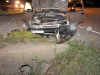 Toyota Corolla that crashed on Ashland City Road early Tuesday Morning. (Photo by CPD-Jim Knoll)