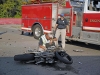 Clarksville Police respond to a Motorcycle Fatality at Fort Campbell Boulevard and Airport Road late Saturday afternoon.