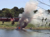 Clarksville Fire and Rescue put out the fire on the houseboat named “Dream Catcher”.