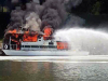 Clarksville Fire and Rescue put out the fire on the houseboat named “Dream Catcher”.