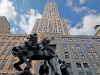 The newly dedicated De Oppresso Liber statue passes in front of the Empire State Building as it makes its way down 5th Avenue as part of the New York City Veterans Day Parade, Nov. 11th, 2011. (Photo courtesy of Staff Sgt. Andrew Jacob)