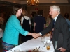 John Seigenthaler Sr. greets a guest at authors table