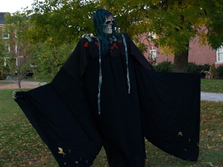 A ghastly, undead creature haunts one of APSU's 'bowls', demonstrating the mechanical and creative ingenuity of APSU students.