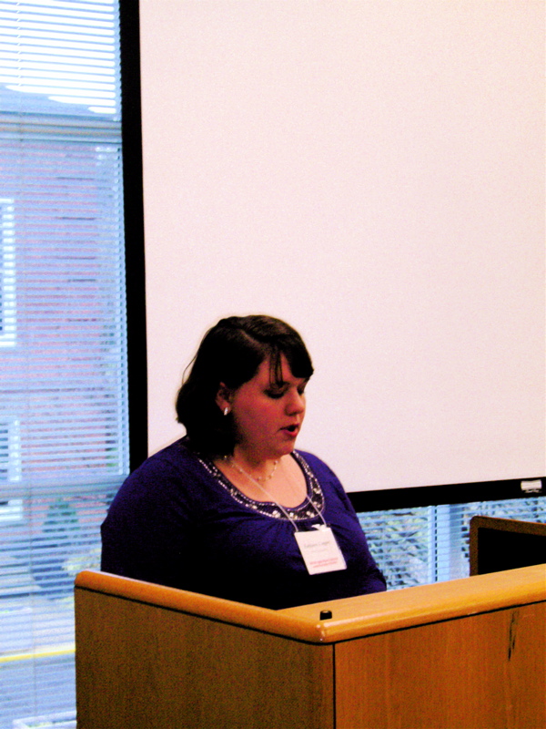 Kathleen Cooper, Union Ujniversity, makes her presentation.