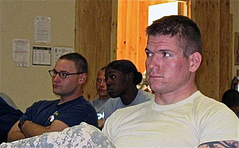 Soldiers from Task Force Iron, 3rd Battalion, 187th Infantry Regiment listen to a recent suicide prevention class as part of a two-day Applied Suicide Intervention Skills Training course.  The Iron Rakkasans have not had a single suicide in their task force this year, and they are hoping the training will help them continue that trend.