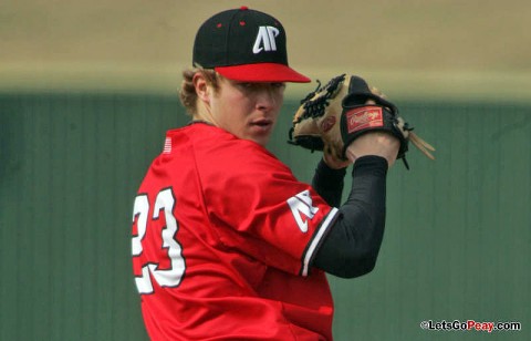 Redshirt freshman Alex Belew will take the mound in the Govs Tuesday contest at Western Kentucky. (Keith Dorris/Dorris Photography)