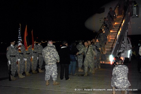 310 Soldiers returned to Fort Campbell KY Thursday morning around 5:15am.