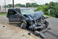 The 2003 Ford Expedition that collided with a 97 Ford F-150 on Madison Street