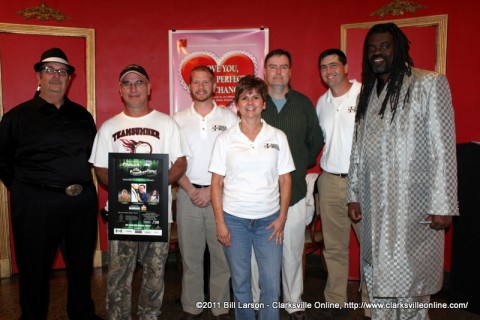 Hank Bonecutter and members of Radical Mission with Eric Hunter, Big John Richardson, and Gary Dull