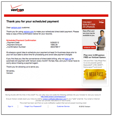 verizon paperless billing complaints