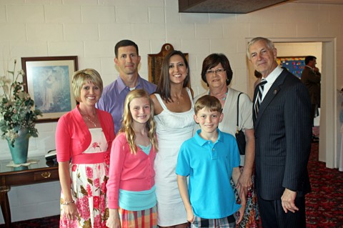 John C. Tidwell and his family at Easter.