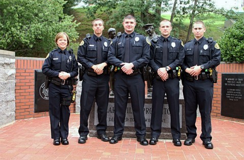 (L-R) Lacey Kitarogers, Anthony Murphy, Gary Mefford, Dustin Reynolds, Thomas Biele. (Photo Jim Knoll-CPD)