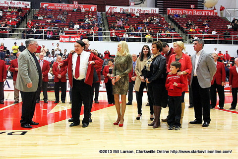 Charles Hand inducted into Austin Peay's Red Coat Society Saturday night