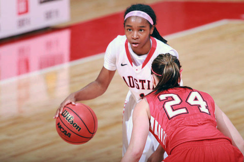 APSU Womens Basketball Freshman Tiasha Gray was named the OVC's Freshman of the Week, Monday. (Courtesy: Brittney Sparn/APSU Sports Information)