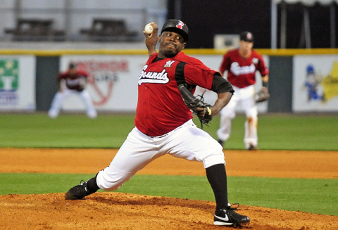 Nashville Sounds right-hander Frankie De La Cruz dominant in first start of the year. (Mike Strasinger - sportsnashville.net)