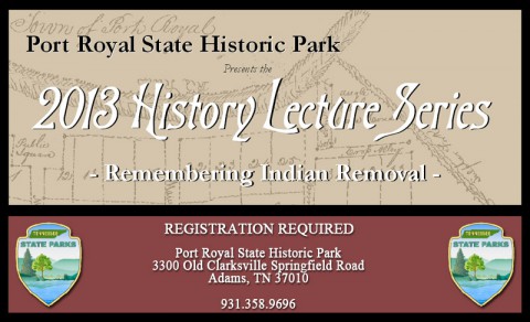 Port Royal State Park - 2013 History Lecture Series