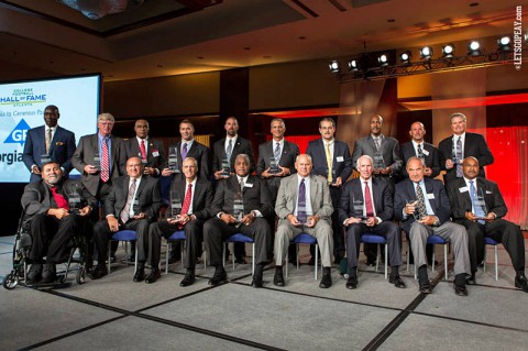 2013 National Football Foundation (NFF) Division College Hall of Fame inductees. (APSU Sports Information)