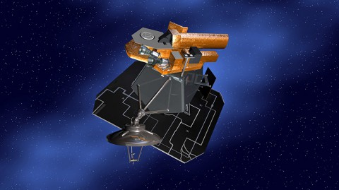 Artist's concept of NASA's Deep Impact spacecraft. (Image Credit: NASA/JPL-Caltech)