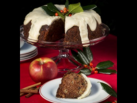 Fresh Apple Cake with Brown Butter Frosting