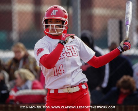 Austin Peay senior Lauren de Castro's double in the top of the eight inning helped propel the Lady Govs to a 8-7 win over Campbell. (Michael Rios Clarksville Sports Network)