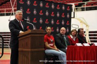 APSU President Tim Hall addresses the audience