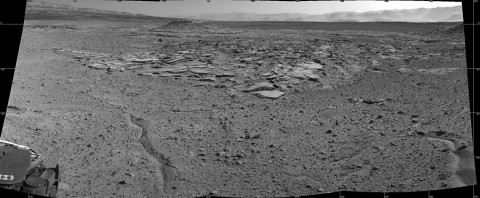 NASA's Curiosity Mars rover recorded this view of various rock types at waypoint called "the Kimberley" shortly after arriving at the location on April 2, 2014. (NASA/JPL-Caltech)