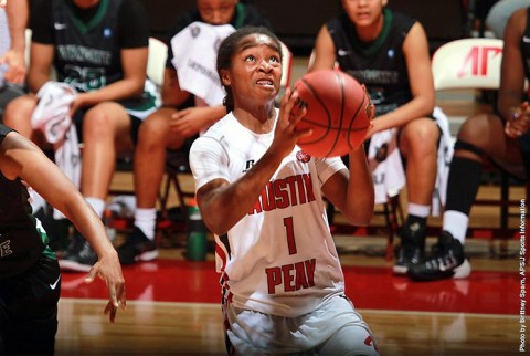 Austin Peay's Tiasha Gray scores career high 37 points against Wright State Friday Night. (APSU Sports Information)