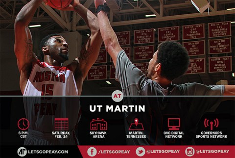 Austin Peay Men's Basketball plays the Skyhawks in Martin Tennessee, Friday. (APSU Sports Information)