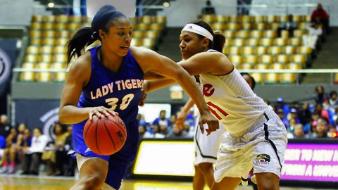 Tennessee State Women's Basketball makes it to the OVC Tournament Championship with win over SIUE Friday night. (Sam Jordan / TSU Athletics)