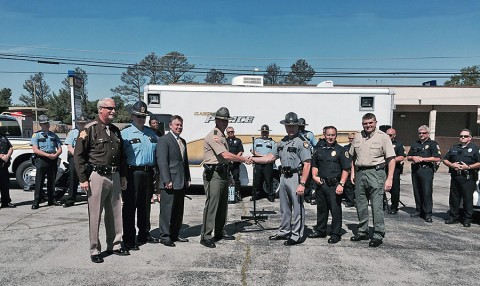 The Clarksville Police Department, Tennessee Highway Patrol, Kentucky State Police, Christian County Sheriff’s Department, Montgomery County Sheriff’s Department, Hopkinsville Police Department and Oak Grove Police Department to participate in Hands Across the Border. (CPD)
