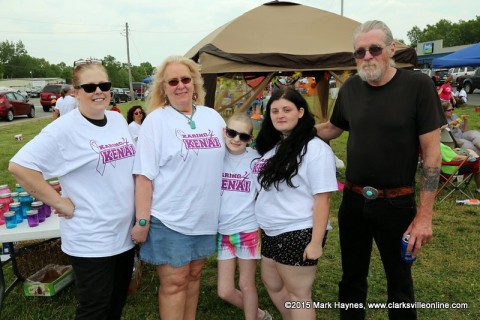 Kenai Langley and her family at the "Karing for Kenai" event at Hilltop Supermarket.