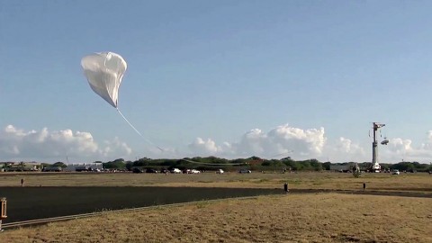 The balloon-aided liftoff kicked off the second test flight of the LDSD system. (NASA JPL-Caltech)