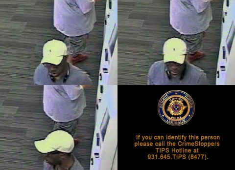 Anyone that can identify this person is asked to contact the CrimeStoppers TIPS Hotline at 931.645.TIPS (8477).