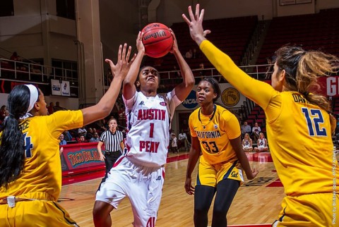 Austin Peay Women's Basketball falls 67-58 to California Bears Friday night. (APSU Sports Information)