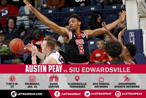 Austin Peay Men's Basketball plays SIU Edwardsville Thursday at the Dunn Center. (APSU Sports Information)