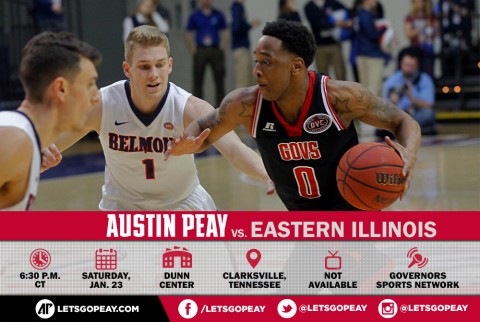 Austin Peay Men's Basketball takes on Eastern Illinois at the Dunn Center, Saturday. (APSU Sports Information)