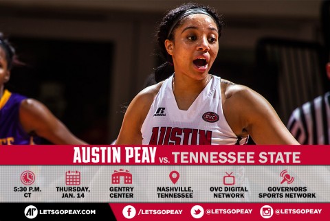 Austin Peay Women's Basketball play Tennessee State in Nashville Wednesday. (APSU Sports Information)