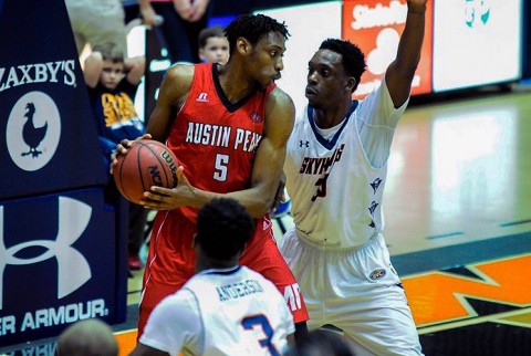 Austin Peay senior Chris Horton joined exclusive company Thursday night. He scored 15 points against the Skyhawks giving him 1500 career points. (UTM Sports Information Office, Alex Boggis)