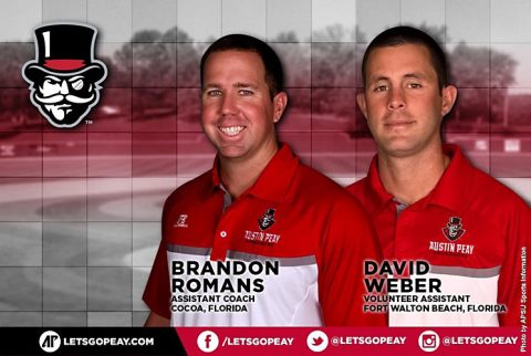 Brandon Romans and David Weber join Austin Peay Baseball coaching staff. (APSU Sports Information)