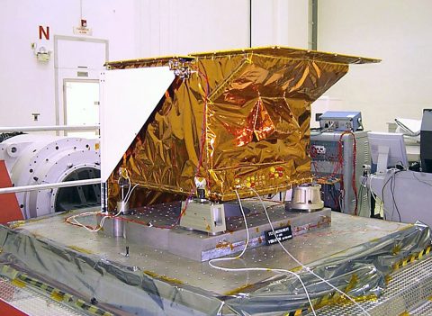 NASA's Tropospheric Emission Spectrometer (TES) instrument, one of four instruments on NASA's Aura spacecraft. (Northrop Grumman)