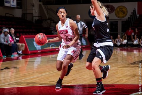 Austin Peay Women's Basketball loses to UCF Sunday afternoon at Thanksgiving Classic. (APSU Sports Information)