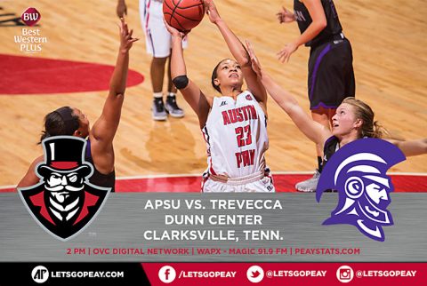 APSU Women's Basketball takes on Trevecca Saturday to finish homestand. (APSU Sports Information)