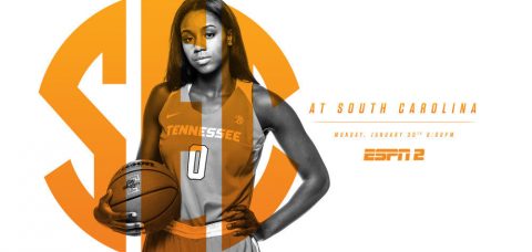 Tennessee Lady Vols travel to South Carolina to play the Gamecocks late Monday afternoon. (Tennessee Athletic Department)